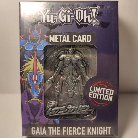 Yugioh Gaia The Fierce Knight Metal Card Silver Ingot Official Collectible - Picture 1 of 5